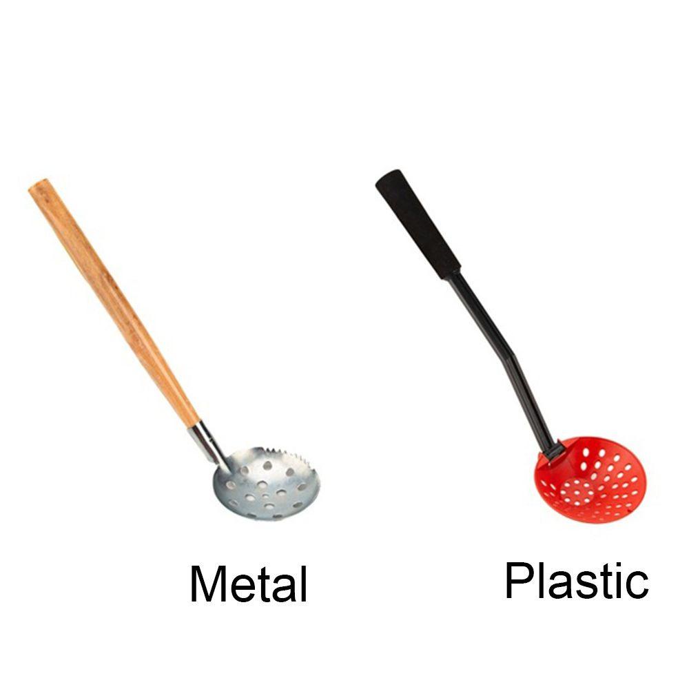 JONYE Muỗng Múc Đá / Cá Bằng Thép Không Gỉ Tay Cầm Bằng Gỗ Bền Bỉ