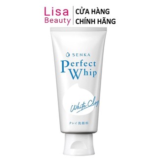 Sữa Rửa Mặt Tạo Bọt Chiết Xuất Đất Sét Trắng Senka Perfect White Clay 120g