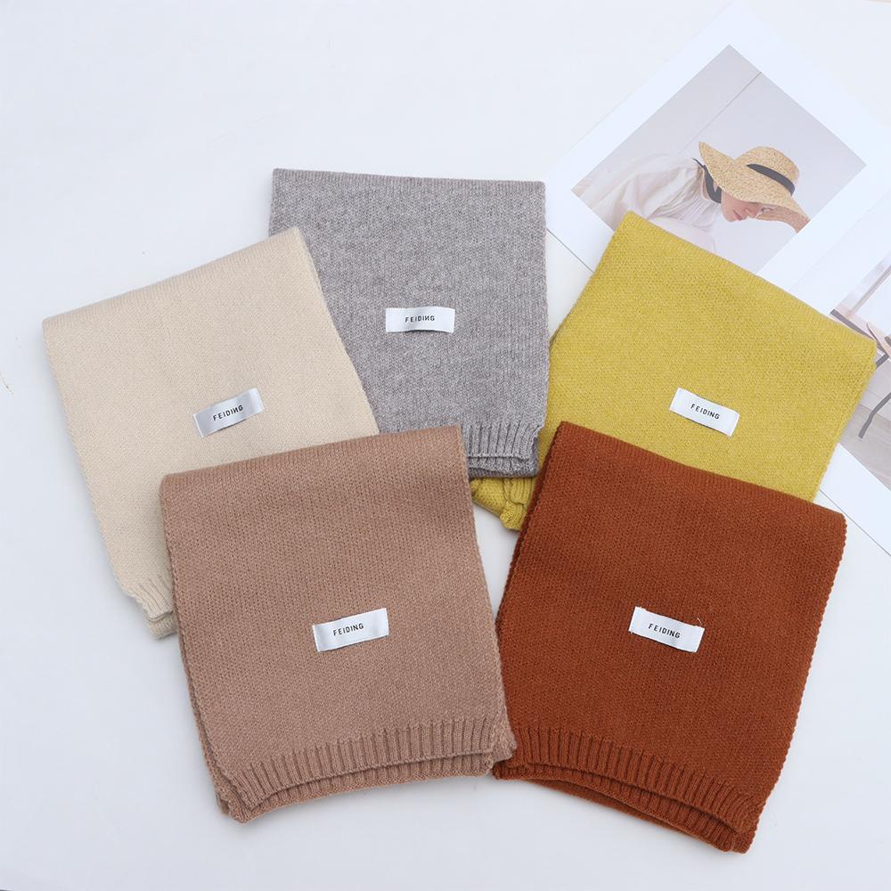 Khăn Choàng Cổ Dệt Kim Dày Giữ Ấm Mùa Thu Đông Dễ Thương