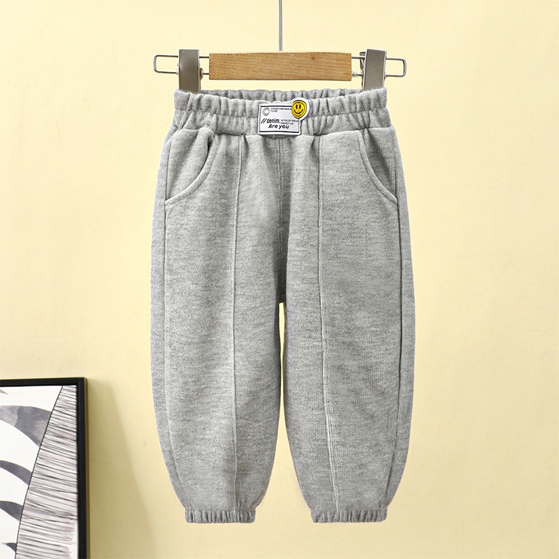 Quần Dài Thể Thao Dệt Kim Thời Trang Xuân Thu Năng Động Cho Bé