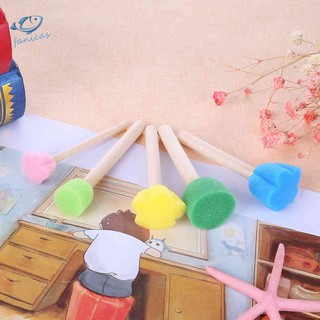 Set 5 Cọ Xốp Vẽ Tranh Cho Bé
