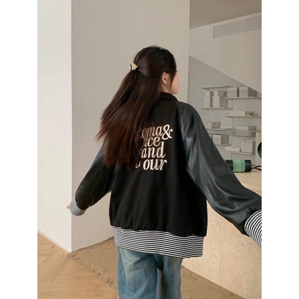 Áo khoác bóng chày nam nữ mới 2022 cổ áo polo phong cách Hàn Quốc