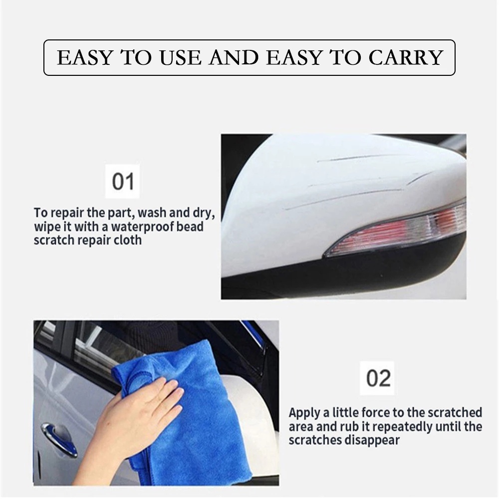 Set 1 / 6 Khăn Vải / Nano Đánh Bóng Vết Trầy Xe Hơi