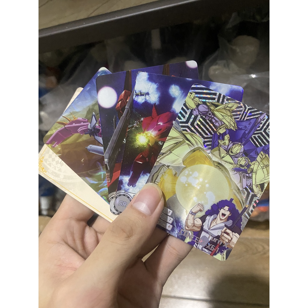 Set thẻ bài ảnh nhân vật in hình gundam các loại