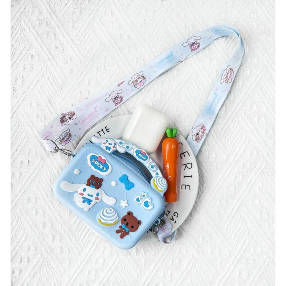 Túi Đeo Chéo Cho Bé Silicon họa tiết hoạt hình