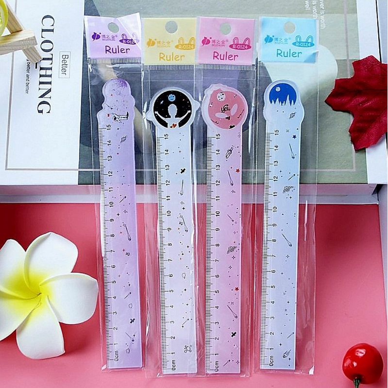 Thước kẻ 15cm hoạ tiết dễ thương dành cho học sinh Thước thẳng cute ShopMaeum610