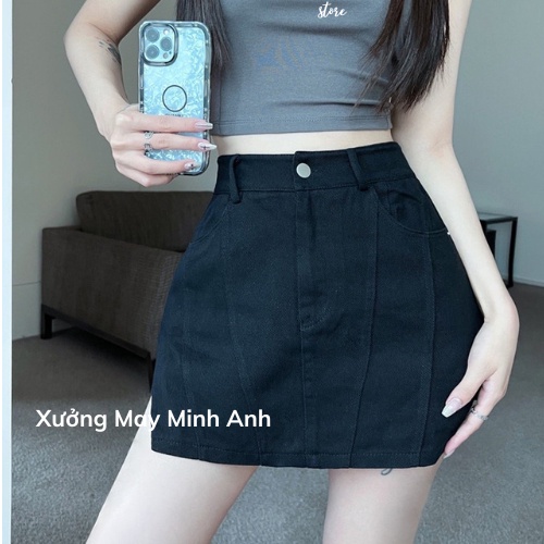Chân váy xẻ gân tôn dáng Quảng châu quần giả váy siêu xinh MA36 | BigBuy360 - bigbuy360.vn