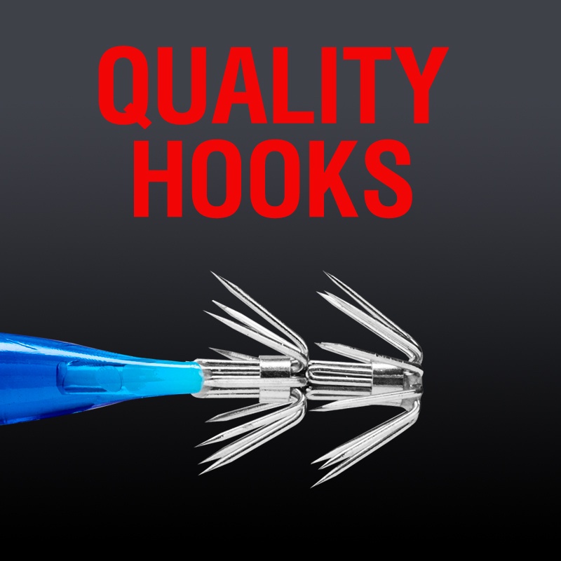 TOKUSHIMA 1 Mồi Câu Cá Hình Con Mực 3D Phát Sáng Trong Tối 6cm / 5g