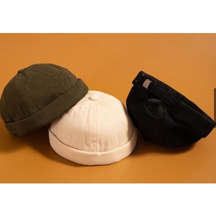Mũ nồi vải kaki tròn thời trang