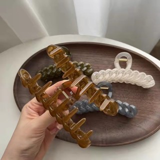 Kẹp Tóc Cá Mập Cỡ Lớn Thiết Kế Đơn Giản Thời Trang Pháp