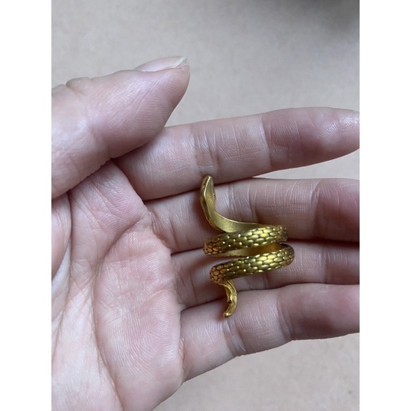 Nhẫn rắn kim loại si nhật