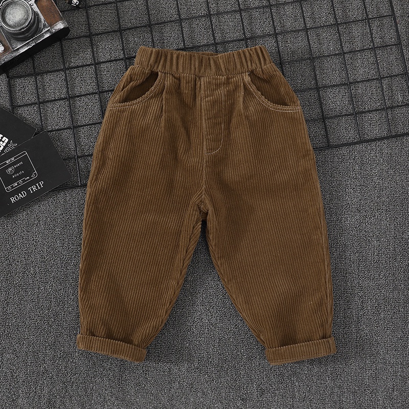 Quần Dài Vải Nhung cotton Thời Trang Hàn Quốc 2023 Cho Bé Trai