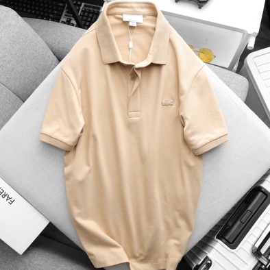 Áo Thun Nam Regular POLO LACOSTE TRƠN LOGO Cao Cấp DV vải cá sấu logo thêu dáng dài cực đẹp 4 màu hàng xuất xịn