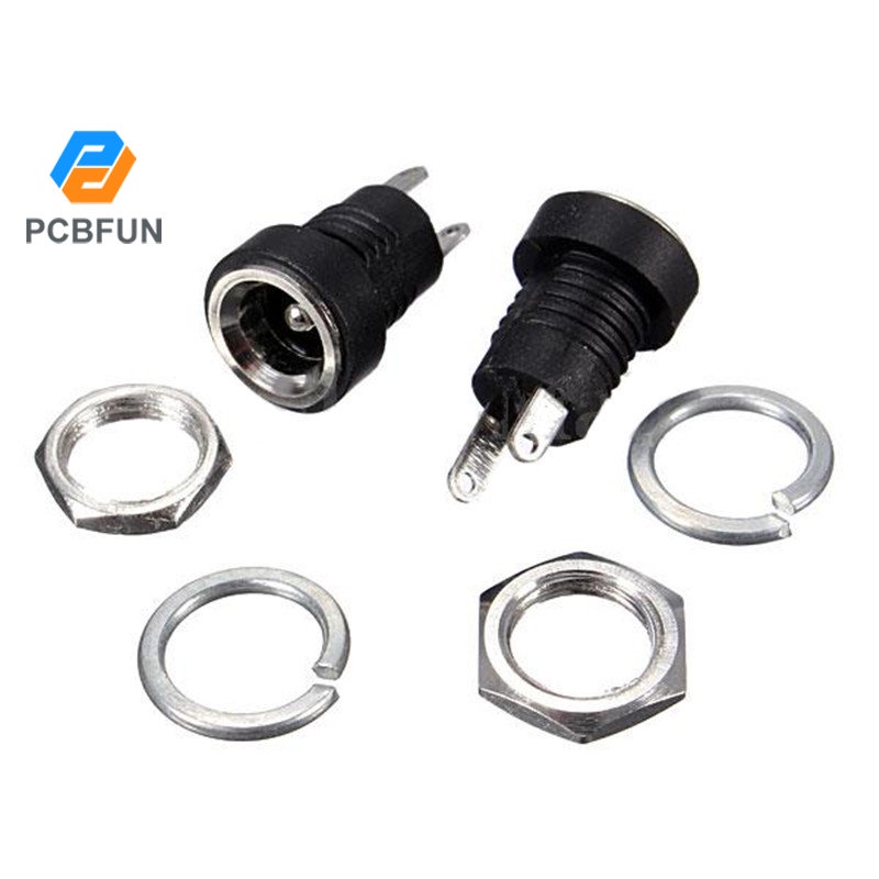 NEW Bộ 5 đầu nối ổ cắm DC 3A 12V 5.5mm x 2.1mm