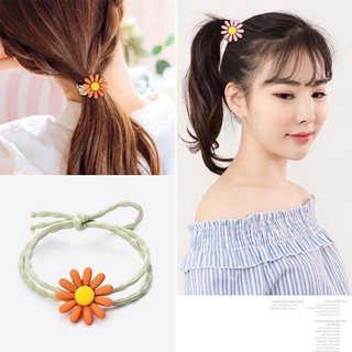 dây cột tóc hoa cúc nhiều màu thời trang