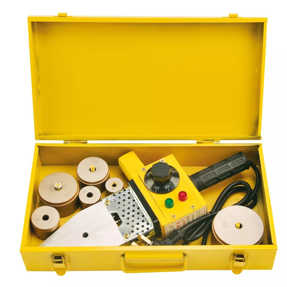 Máy hàn ống nước chịu nhiệt PPR chuyên dụng cho thợ, với 06 đầu hàn 20-63mm, Công suất thực 800W