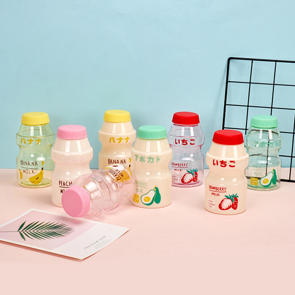 Bình Nước Thể Thao 480ML Bằng Nhựa Chống Rơi Chống Rò Rỉ Họa Tiết Hoạt Hình