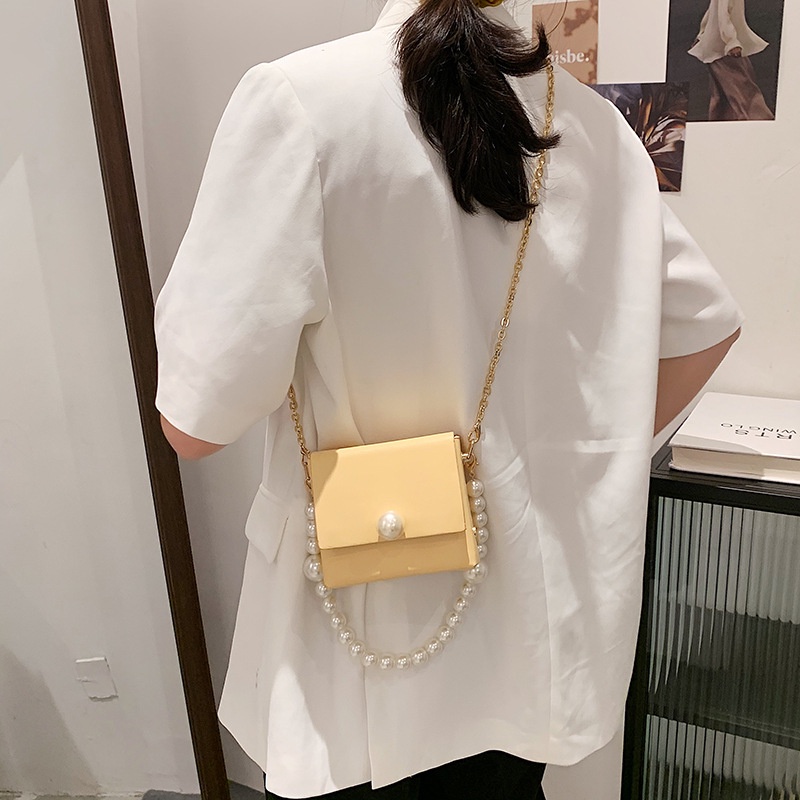 Túi Đeo Chéo mini Đính Ngọc Trai Thời Trang Dành Cho Nữ