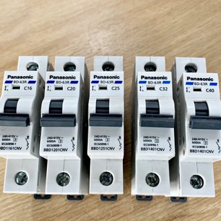 [HÀNG CHÍNH HÃNG] Cầu Dao Tự Động 1P (CB Tép 1 Pha) Panasonic 10A, 20A, 25A, 32A, 40A