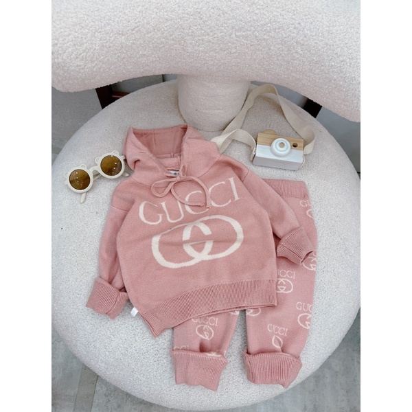 bộ len guccil mũ sai nhỡ cho bé 10-18kg