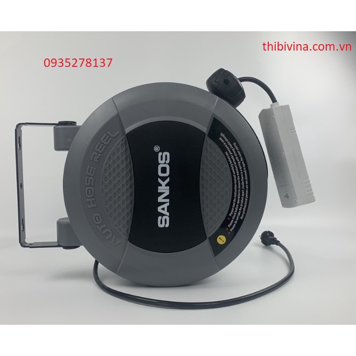 Cuộn dây điện 5M, rulo điện tự cuốn, ròng rọc điện, cuộn dây điện treo trần treo tường, cuộn dây điệ