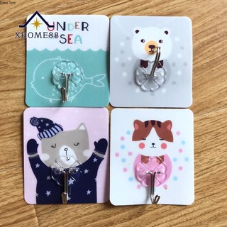 Móc dính tường 3D chịu lực - móc dán họa tiết siêu dính tiện lợi