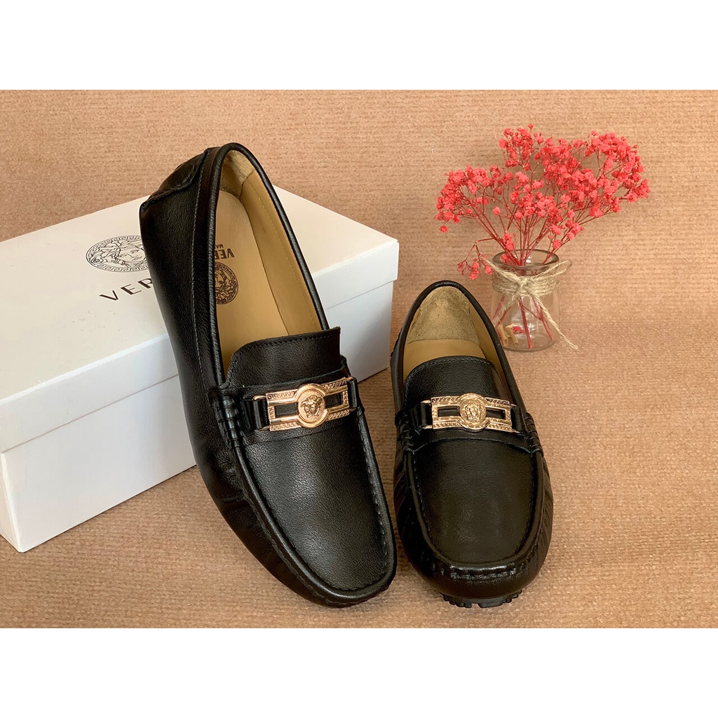 Giày Lười Nam Da Bò Cao Cấp Versace GVS04
