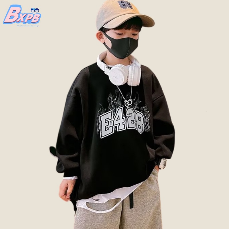 Áo thun BXPB tay dài phong cách thời trang mới dành cho bé trai và bé gái 3-15 tuổi