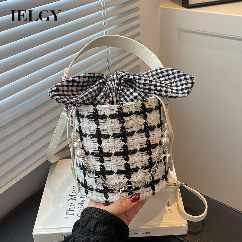 Ielgy Mới Túi Đeo Chéo Vai Bằng Vải Dệt Đa Năng Thiết Kế Nhỏ Gọn Dành Cho Bạn Nữ