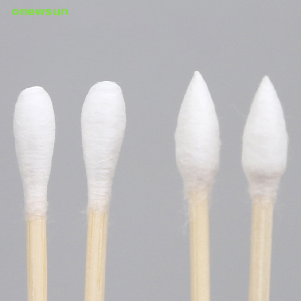 Hộp 100 / 200 Tăm Bông Cotton Hai Đầu Dùng Một Lần Tiện Lợi Mới
