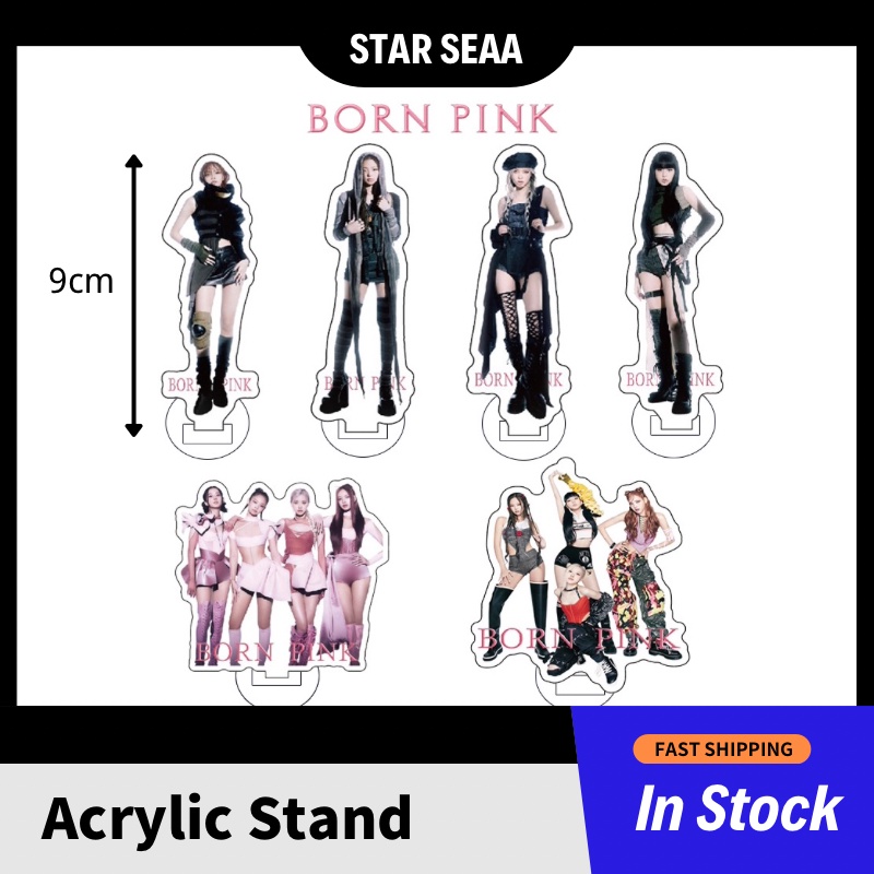 【BLACKPINK】Acrylic Stand Blackpink Album Mới Sinh Nhật Mặt Dây Chuyền Hai Mặt Đứng JENNIE LISA Cùng Phong Cách Merchandise