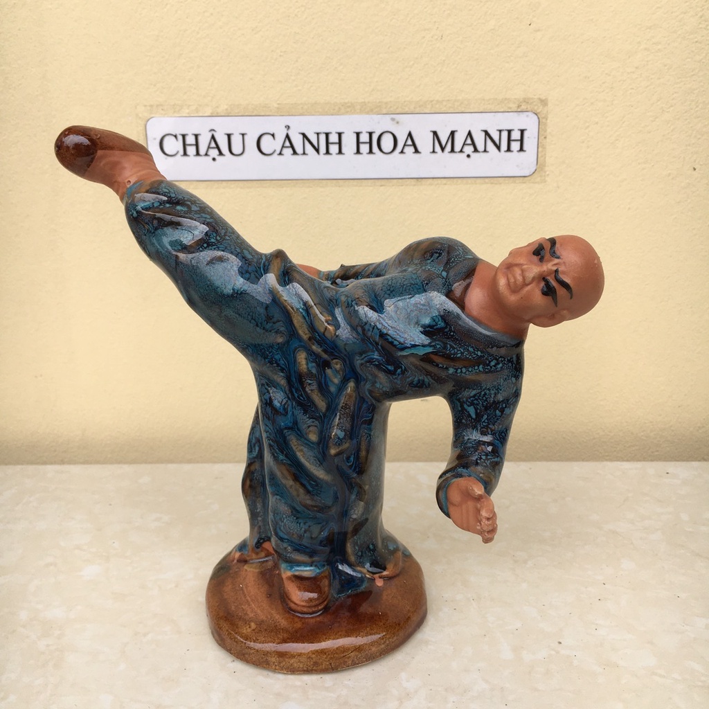 Tượng võ thiếu lâm ghép bonsai SP463