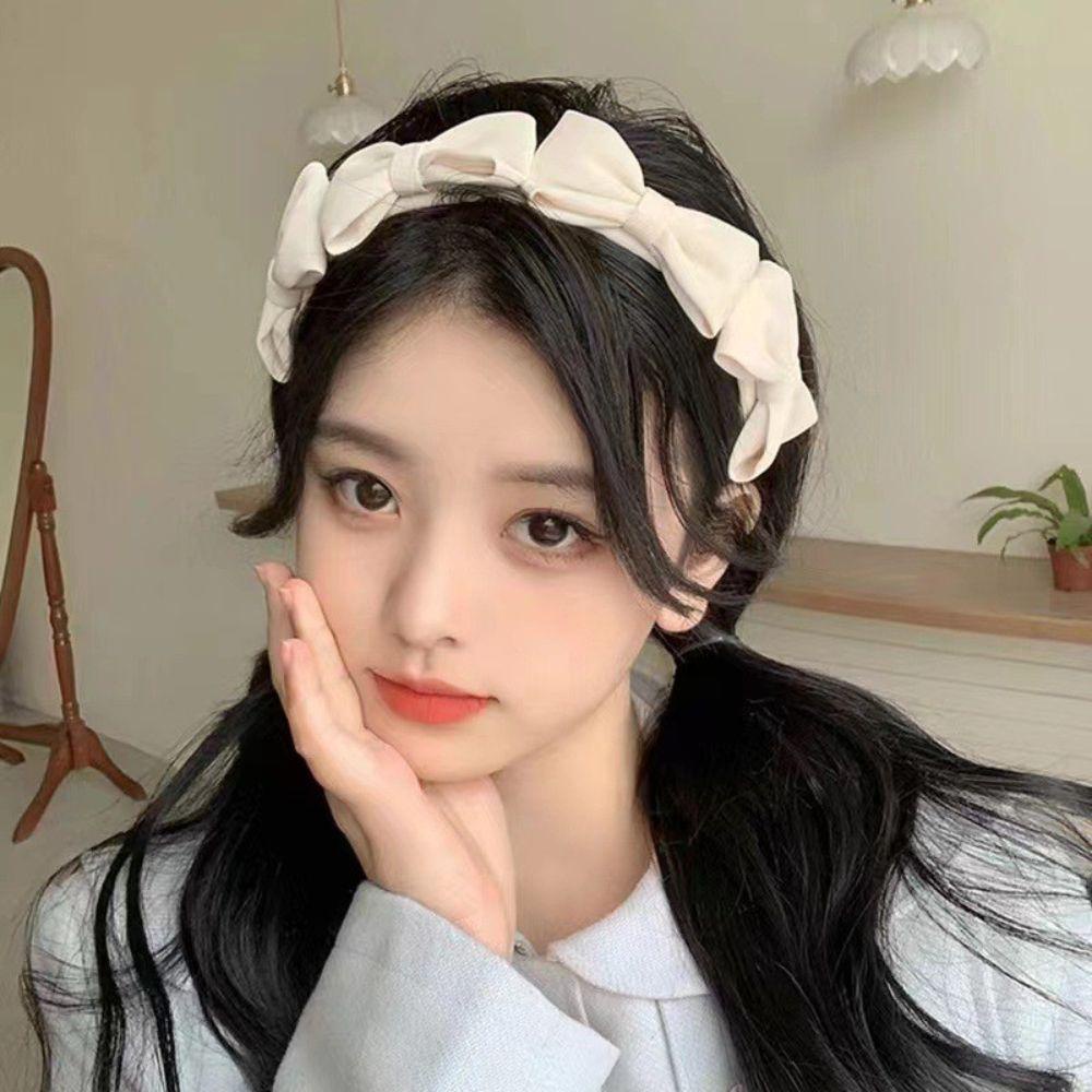 Băng Đô Cài Tóc Đính Nơ Phong Cách Hàn Quốc Tinh Tế Cho Nữ
