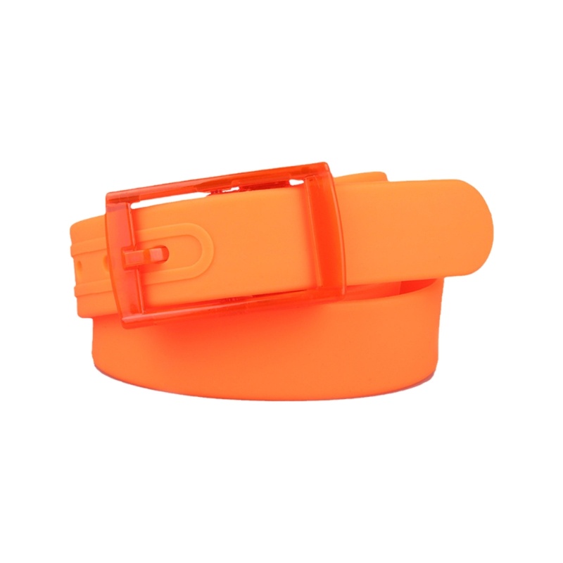 Dây Thắt Lưng Silicone Màu Kẹo Phong Cách Harajuku Cho Nam Nữ