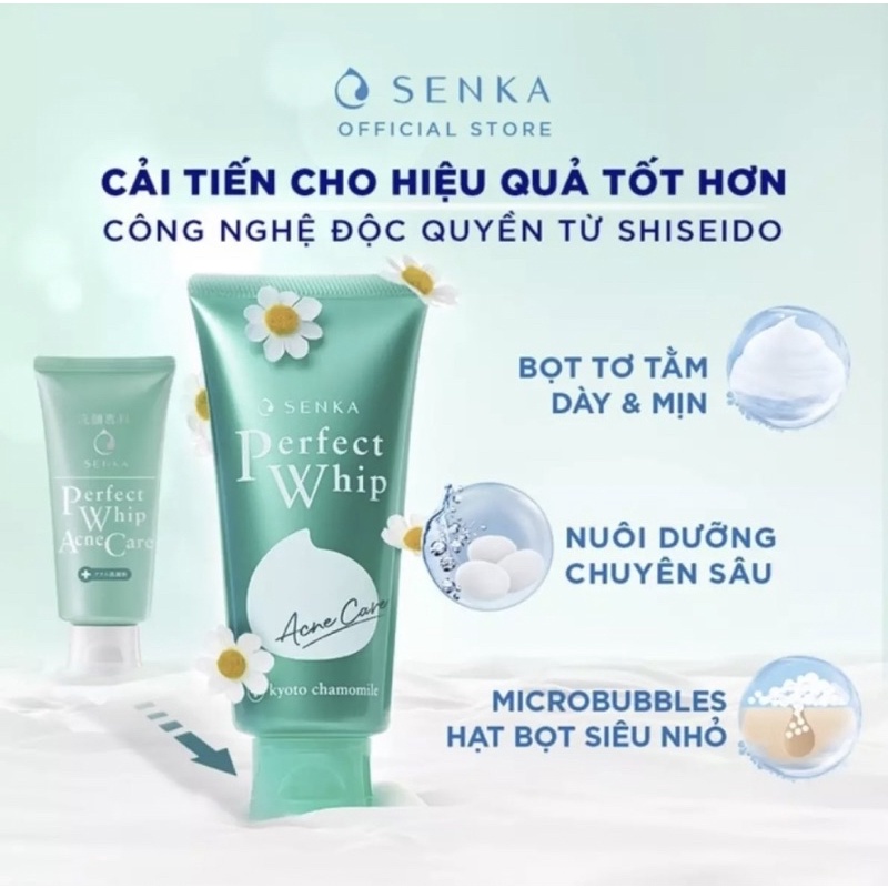 Sữa Rửa Mặt Tẩy Trang 2 Tác Dụng Senka All Clear Double Wash 120g