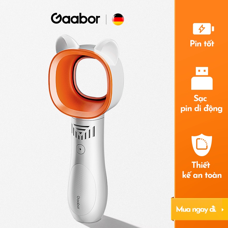 Quạt cầm tay không cánh GAABOR GFH-N80A - Hàng chính hãng