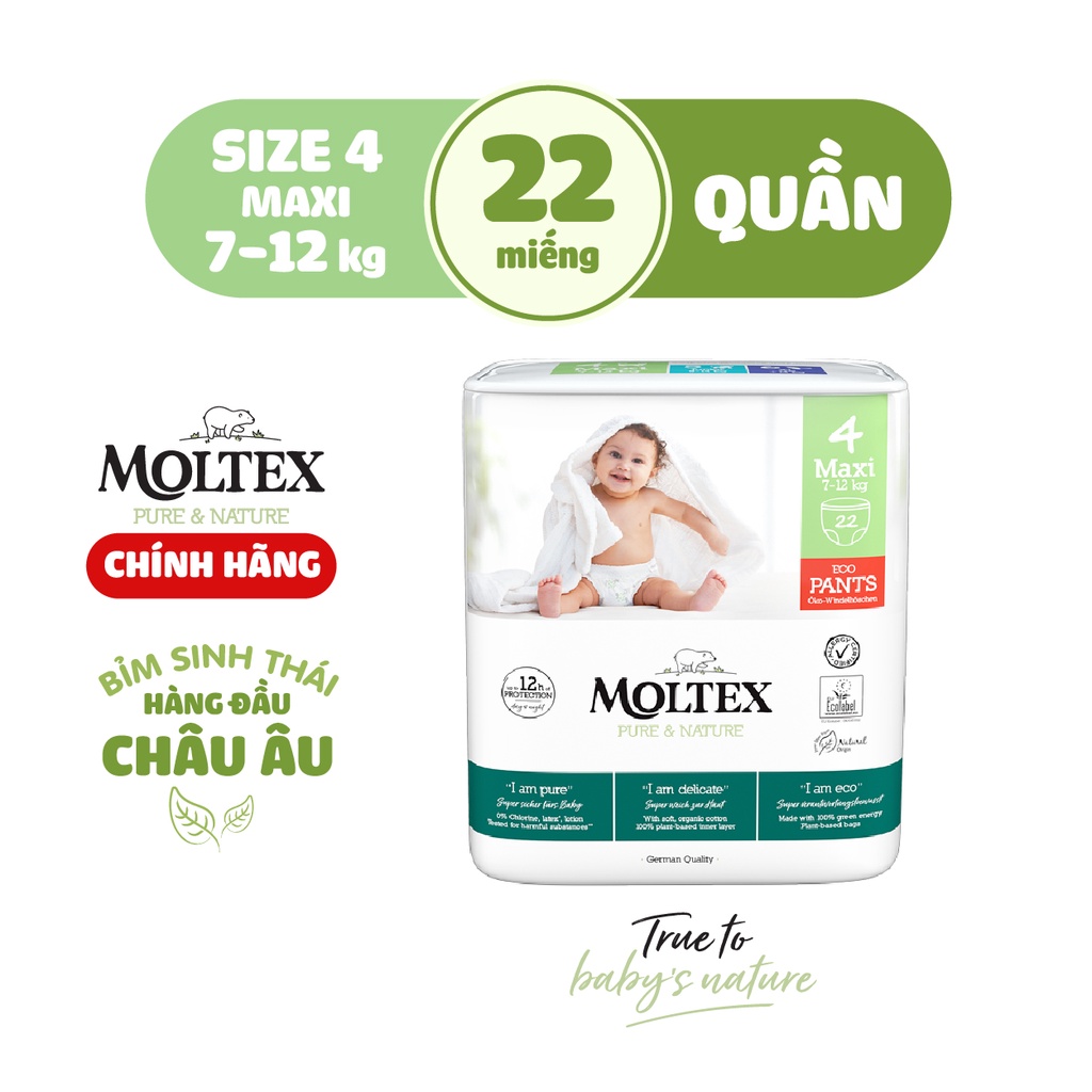Bỉm/Tã Quần Moltex Maxi Size 7-12kg 22 miếng