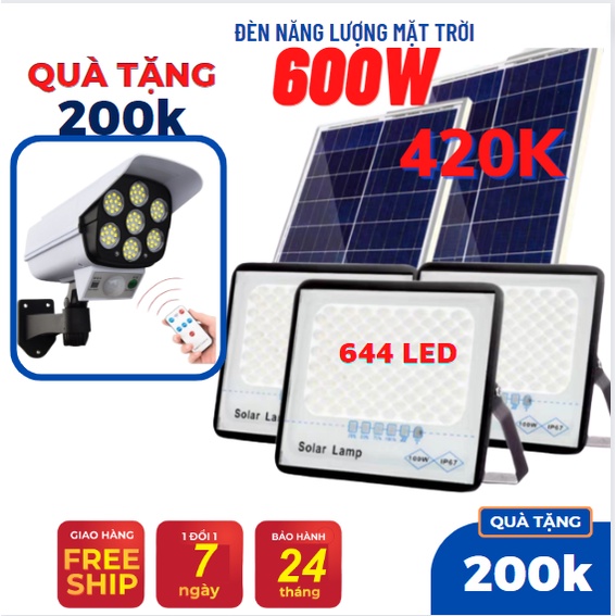 Quà200K Đèn Năng Lượng Mặt Trời,Đèn Led Chống Lóa Cao Cấp 2022 MAITO SOLAR 200W, 400W, 600W BH 2 Năm