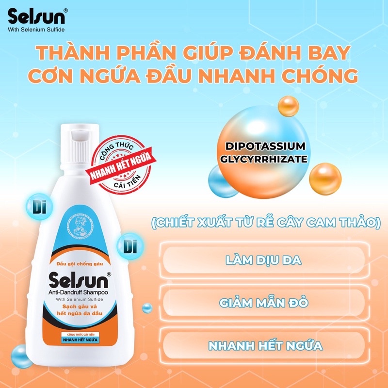 Dầu Gội Chống Gàu Selsun Anti-Dandruff Shampoo 100ml
