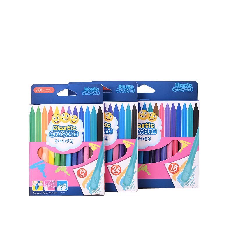 BÚT SÁP MÀU HỮU CƠ 12 - 24 CÂY AN TOÀN CHO BÉ YÊU TẬP VẼ