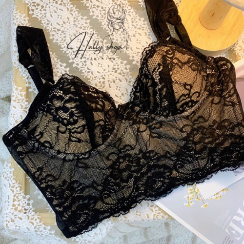 Áo corset ren quai lưới áo ngực có gọng và mút đệm áo thiết kế cao cấp sexy HL008