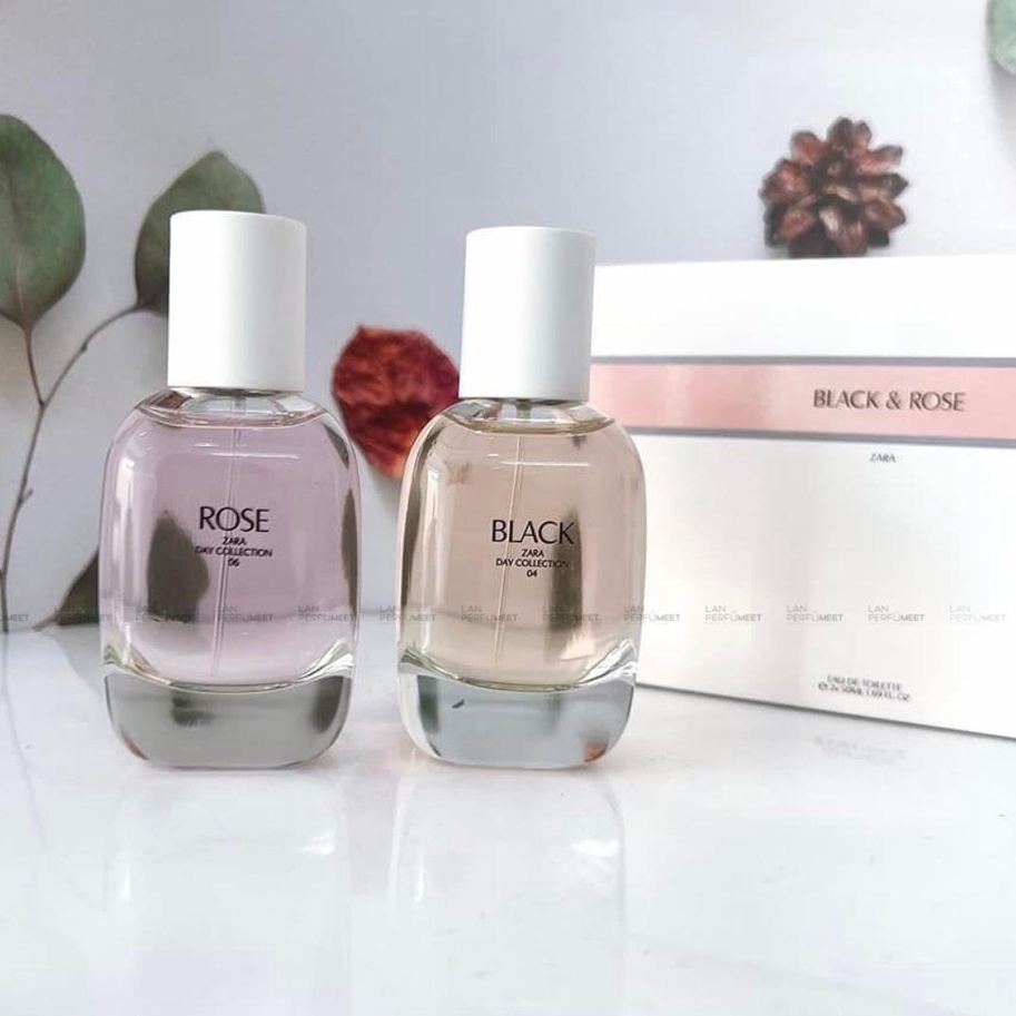 Nước hoa zara nữ set chai nước hoa black rose 2x50ml có