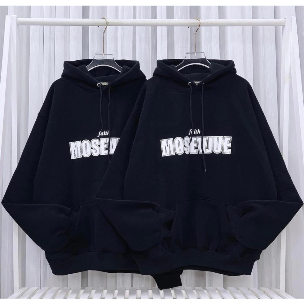 Áo hoodie MOSEVJUE siêu hothit, chất nỉ ngoại form thụng cánh dơi hàng mũ 2 lớp to đẹp hình in sắc nét