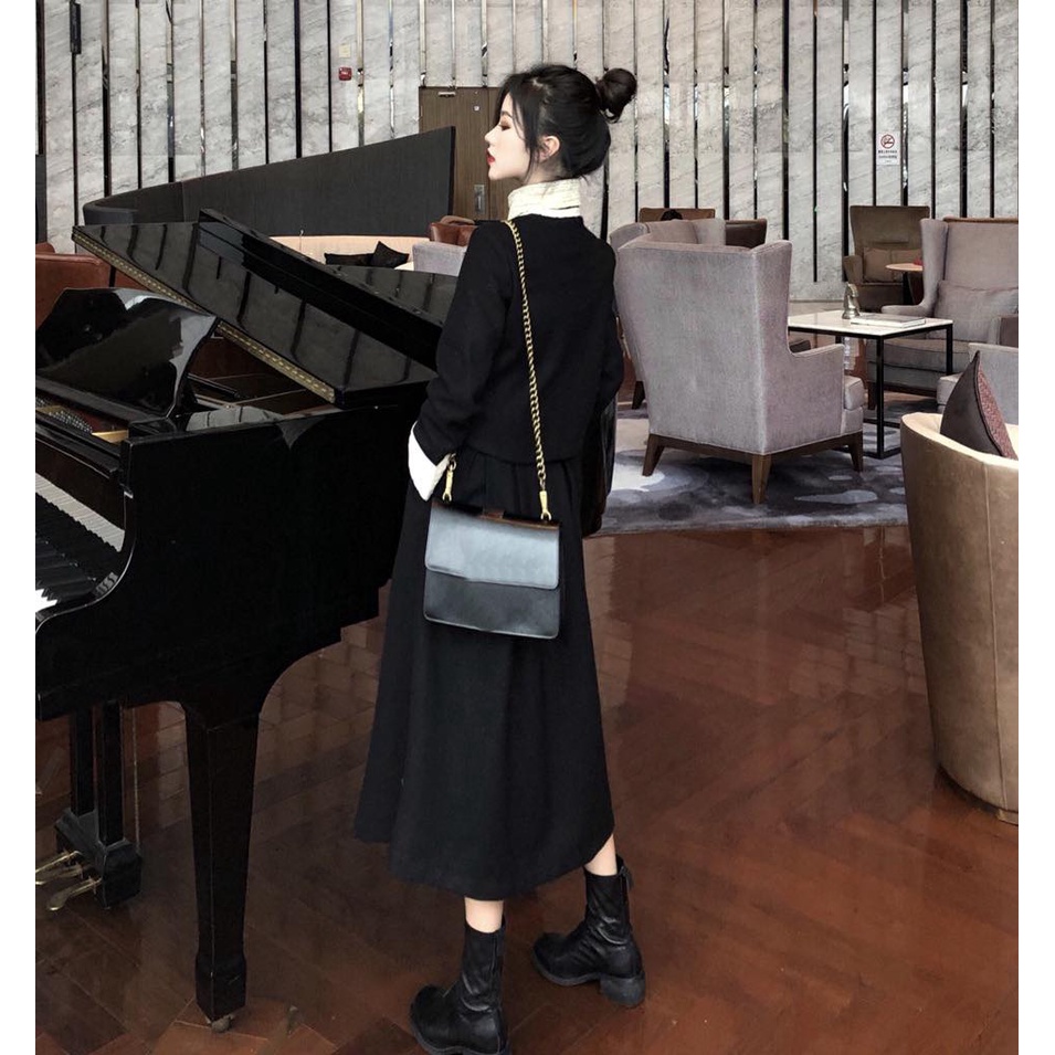 S181 - Set dạ dáng dài