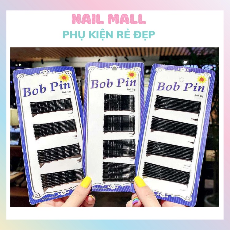 Kẹp tăm đen 60 cây Bob pin