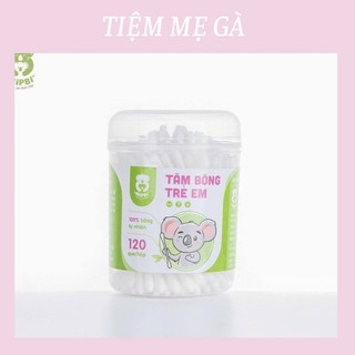 Tăm bông trẻ em cao cấp 120 que/hộp Mipbi