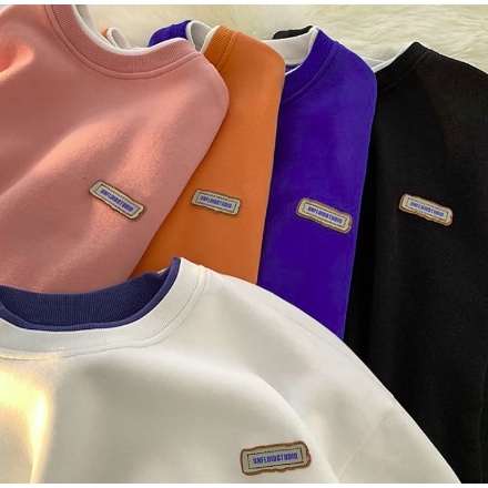 Áo Sweater nam nữ Chất Nỉ Cotton, from rộng Áo nỉ Siêu Hot Phong Cách Hàn Quốc