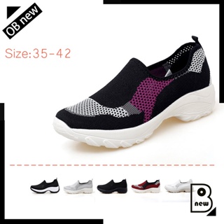 【ob - new】giày bệt nữ Giày Slip On sneaker Plus Size: 35-42