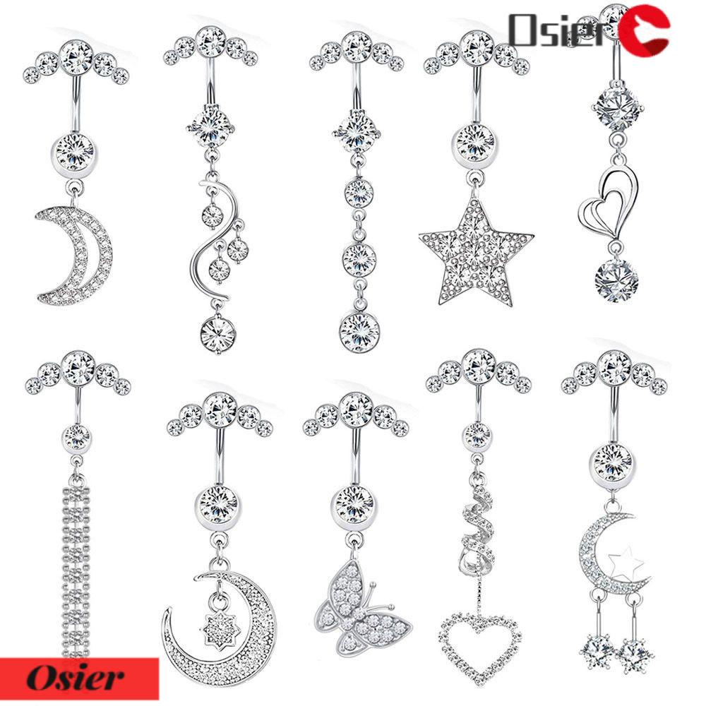 Khuyên Rốn OSIER1|Khuyên RốN HìNh Hoa BằNg ThéP Y Tế