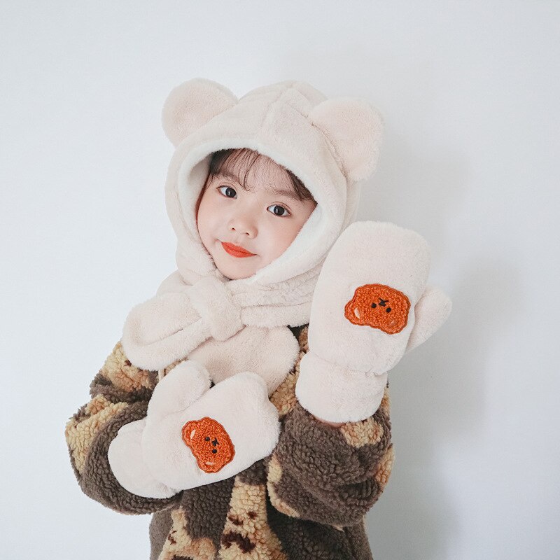 Găng Tay Vải Nhung Ấm Áp Dễ Thương Cho Bé